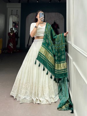 Unique lehenga Design in  Paper Mirror Work Buy Single  Single