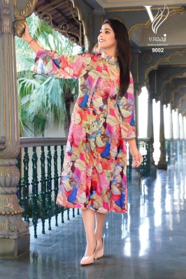 V. Raaji Launched Gerua New One Pice Tunic  Catalogue western wear catalogs
