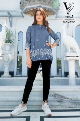 V Raaji Launched topsy New Short Top Catalogue at wholesale price western wear catalogs