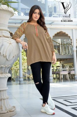 V Raaji Topsy Viscous Rayon Short Top Wholesale Kurti catalogue  kurtis catalogs