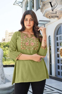 V Raaji Topsy Viscous Rayon Short Top Wholesale Kurti catalogue  kurtis catalogs