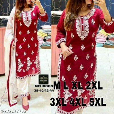 Urban Closer MF 402 Heavy Reyon Cotton Chikan Kari With Chanderi Salwar Suit Catalogue Pcs Wholesale Rate  readymade suit catalogs