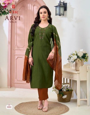 VIR Arvi Vol 7 Handwork Kurti Pant Dupatta Set readymade suit catalogs