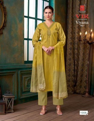 VIR Brand Viyana Vol-1 Simmer Dobby Kurti Pant with Fancy Work Dupatta kurti pant with dupatta Catalogs