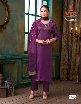 VIR Brand Viyana Vol-1 Simmer Dobby Kurti Pant with Fancy Work Dupatta kurti pant with dupatta Catalogs