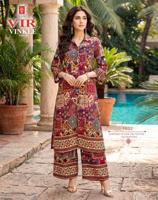 VIR Vinkle Vol-1 Readymade Rayon Foil Print Kurti Pant Set with Pocket kurtis catalogs