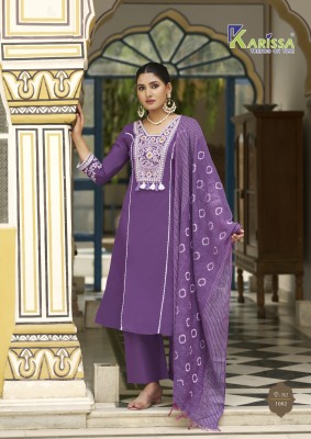 Vaani by Krissa Premium Pure Heavy linen top bottom and dupatta catalogue at affordable rate readymade suit catalogs