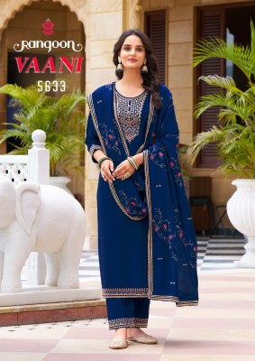 Vaani by Rangoon Silk fancy embroidered kurti pant and bottom collection at affordable rate readymade suit catalogs