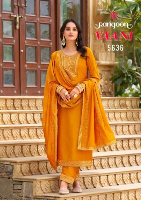 Vaani by Rangoon Silk fancy embroidered kurti pant and bottom collection at affordable rate readymade suit catalogs