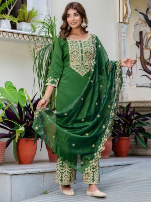 Vaisakhi present Heavy roman embroidered palazzo suit with elegant designe with low price  Amavi