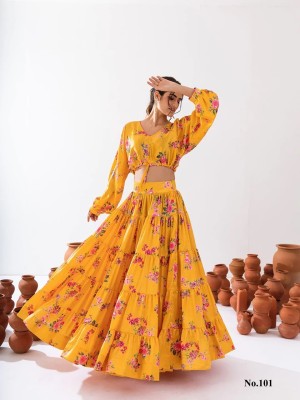 Vallari vol 1 by Lucaya stunning designer crop top with lehenga catalogue  gown catalogs