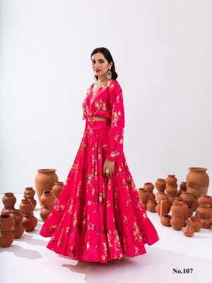 Vallari vol 1 by Lucaya stunning designer crop top with lehenga catalogue  gown catalogs