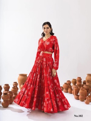 Vallari vol 1 by Lucaya stunning designer crop top with lehenga catalogue  gown catalogs