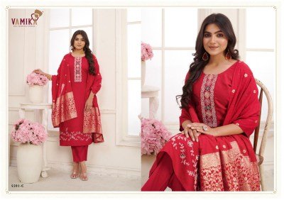 Vamika Jannat Vol 02 Elegant Heavy Viscose Silk Handworked Suit with Organza Digital Print Dupatta Wholesale kurtis catalogs