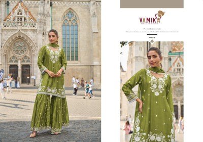 Vamika TM Anamika Vol 3  Heavy Chinon Suit Collection with Dupatta Wholesale readymade suits