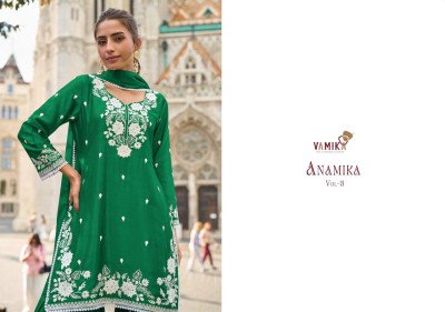 Vamika TM Anamika Vol 3  Heavy Chinon Suit Collection with Dupatta Wholesale readymade suits