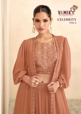 Vamika by Celebrity vol 2 pure BSY fiona designer lehenga choli with shrug catalogue at wholesale price Vamika nx