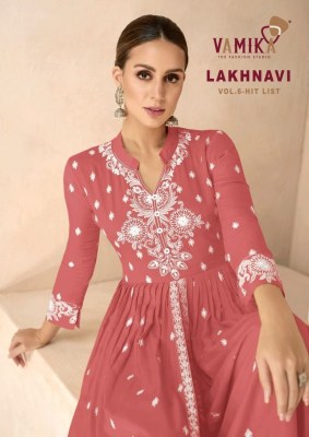 Vamika by Lakhnavi vol 6 exclusive lakhnavi work fancy anarkali suit catalogue at amaviexpo fancy Anarkali suit catalogs