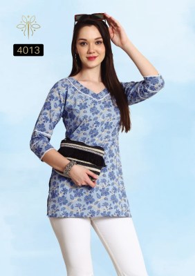 Vamika by Rajnandini Jaipur Print Special Pure Cambric Cotton Printed Tunics with Handwork western wear catalogs