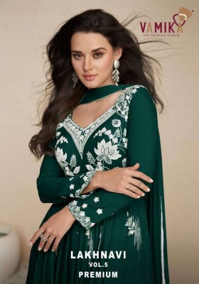 Vamika new launch lakhnavi vol 5 premium collection Kurti palazzo and dupatta set catalogue wholesale  Amavi