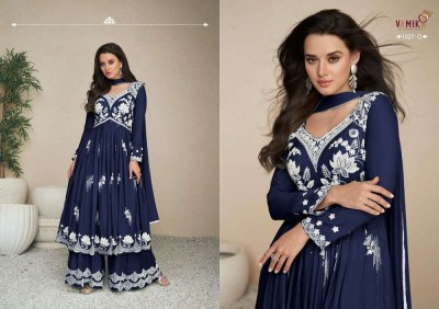 Vamika new launch lakhnavi vol 5 premium collection Kurti palazzo and dupatta set catalogue wholesale  kurtis catalogs