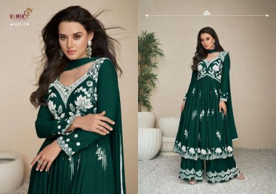 Vamika new launch lakhnavi vol 5 premium collection Kurti palazzo and dupatta set catalogue wholesale  kurtis catalogs