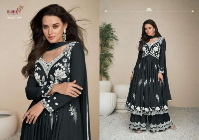 Vamika new launch lakhnavi vol 5 premium collection Kurti palazzo and dupatta set catalogue wholesale  kurtis catalogs