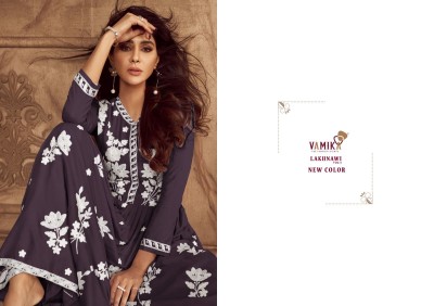 Vamika present Lakhnavi vol 4 heavy reyon embroidered readymade suit catalogue at wholesale price readymade suit catalogs