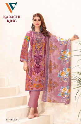 Vandana Creation Karachi King Vol 22  Exclusive Unstitched Collection for Wholesale dress material catalogs