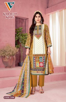 Vandana Creation New Launch Karachi King Vol 25 Stylish Unstitched Dress Material Wholesale dress material catalogs