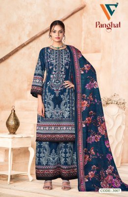 Vandana Creation Panghat Vol-03 Pakistani Print Cotton Palazzo Unstitched Suit Set Printed Palazzo, Soft Cotton Dupatta Wholesale dress material catalogs