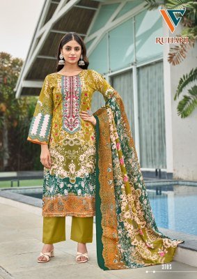 Vandana Creation Ruhani Vol 31 Unstitched Cotton Suit with Embroidery Neck Work And Digital Print Wholesale dress material catalogs