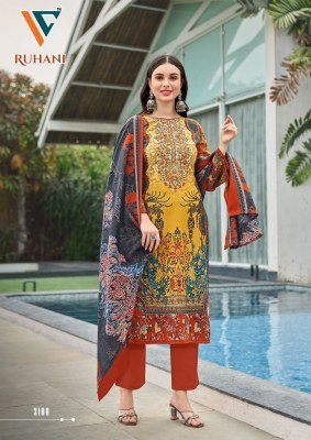 Vandana Creation Ruhani Vol 31 Unstitched Cotton Suit with Embroidery Neck Work And Digital Print Wholesale dress material catalogs