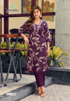 Vaniska Cotton Candy Vol 1 A-Line Cotton Kurti Pant Set (S–4XL) kurtis