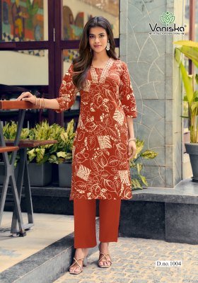 Vaniska Cotton Candy Vol 1 A-Line Cotton Kurti Pant Set (S–4XL) kurtis