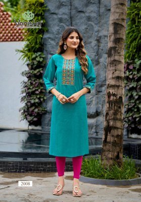 Vaniska Five Star Vol 2 Vatican Silk Kurti Heavy Embroidery Designer Kurtis Set Wholesale kurtis catalogs