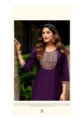 Vaniska Five Star Vol 2 Vatican Silk Kurti Heavy Embroidery Designer Kurtis Set Wholesale kurtis catalogs