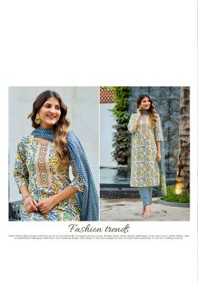 Vaniska Trendy Vol 1 Pure Cotton Kurti Set with Heavy Embroidery Wholesale kurtis catalogs