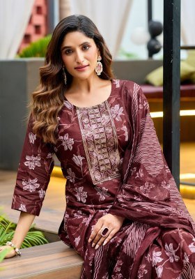 Vaniska Trendy Vol 1 Pure Cotton Kurti Set with Heavy Embroidery Wholesale kurtis catalogs