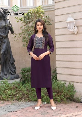 Vaniska by Candy Crush vol 1 Heavy Embroidered Fancy Kurti catalogue at affordable rate kurtis catalogs