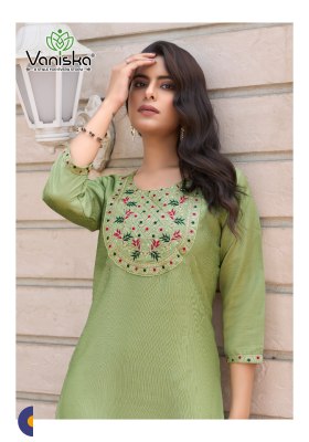 Vaniska by Candy Crush vol 1 Heavy Embroidered Fancy Kurti catalogue at affordable rate kurtis catalogs
