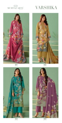 Varshika by Mumtaz arts pure Maslin digital printed fancy embroidered dress material collection at low rate  salwar kameez catalogs