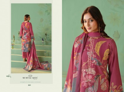Varshika by Mumtaz arts pure Maslin digital printed fancy embroidered dress material collection at low rate  salwar kameez catalogs