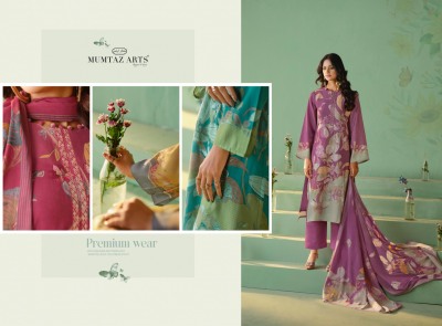 Varshika by Mumtaz arts pure Maslin digital printed fancy embroidered dress material collection at low rate  salwar kameez catalogs