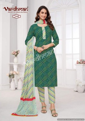 Vedika vol 1 by Vardhman pure cotton printed unstitched dress material catalogue at affordable rate salwar kameez catalogs