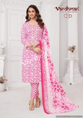 Vedika vol 1 by Vardhman pure cotton printed unstitched dress material catalogue at affordable rate salwar kameez catalogs