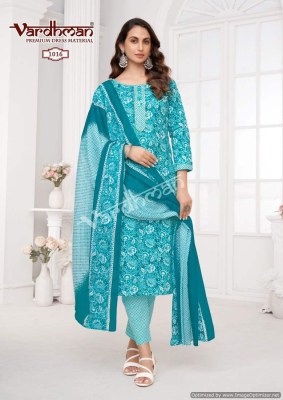 Vedika vol 1 by Vardhman pure cotton printed unstitched dress material catalogue at affordable rate salwar kameez catalogs