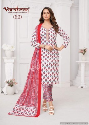 Vedika vol 1 by Vardhman pure cotton printed unstitched dress material catalogue at affordable rate salwar kameez catalogs