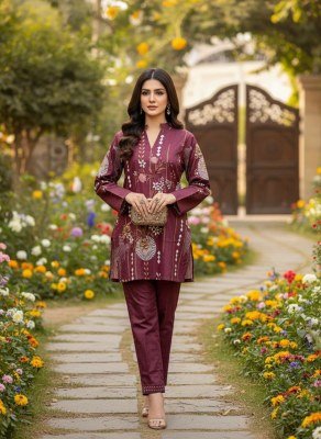 Velora Vogue Turkish Style Coord Set Linen Cotton Kurti Bulk Wholesale kurtis catalogs