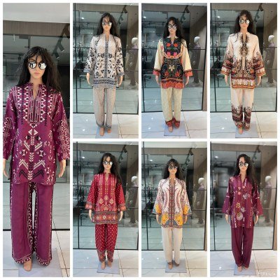 Velora Vogue Turkish Style Poly Linen Co ord Set  Top and Pant wholesale kurtis co ord set catalogs